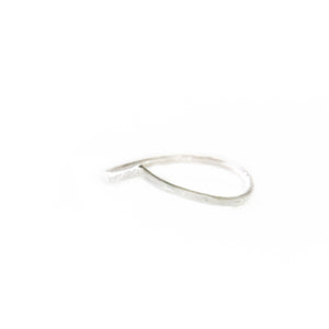 Soft Arch Stackable Ring, Silver