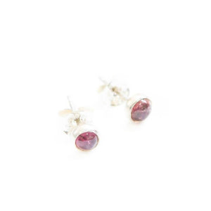 Open image in slideshow, Gemstone Stud Earrings
