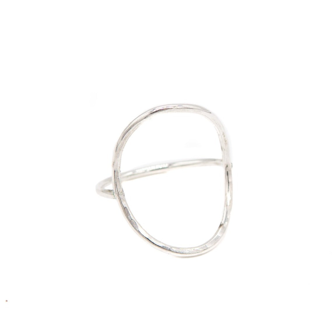 Open Saddle Ring, Silver