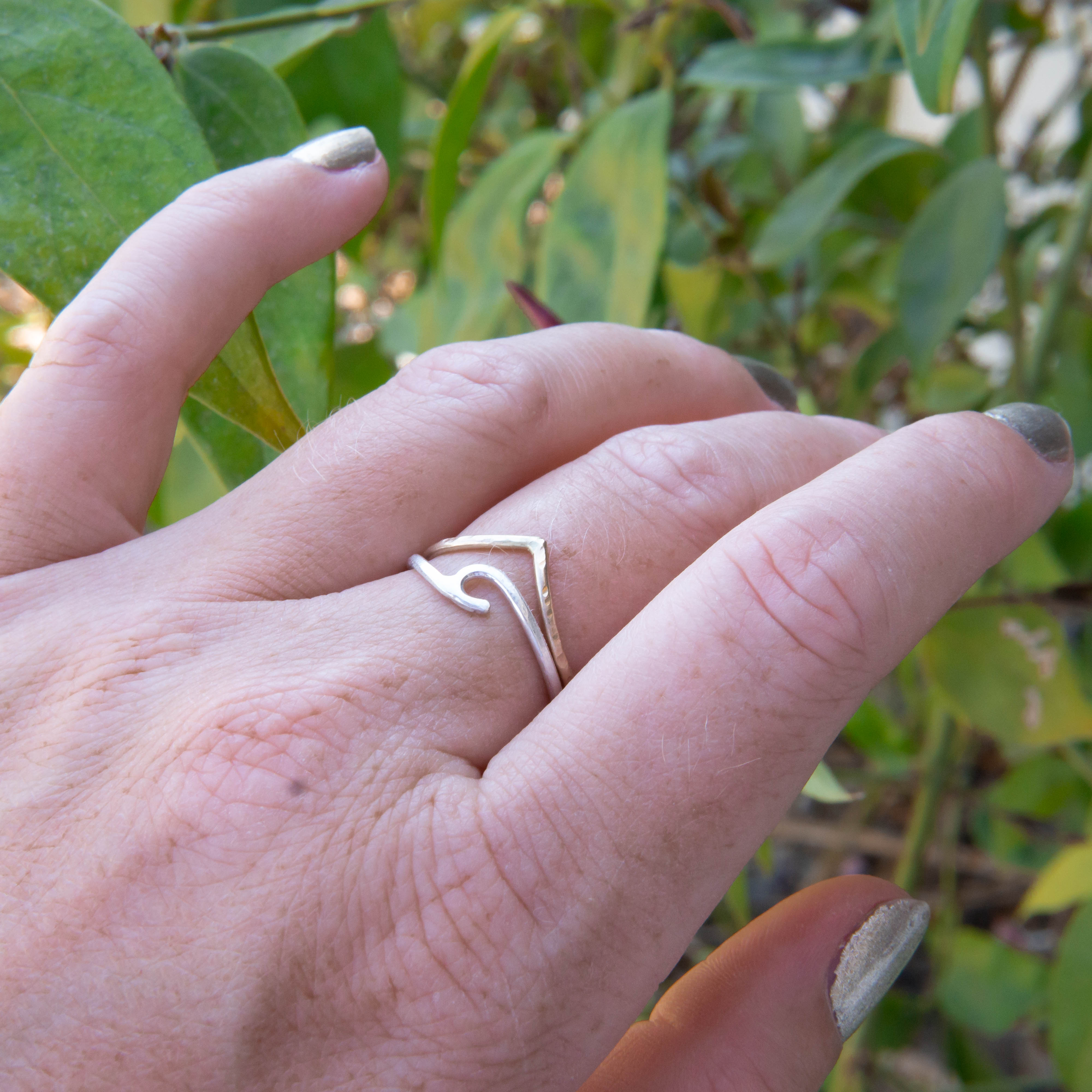 Wave Stackable Ring