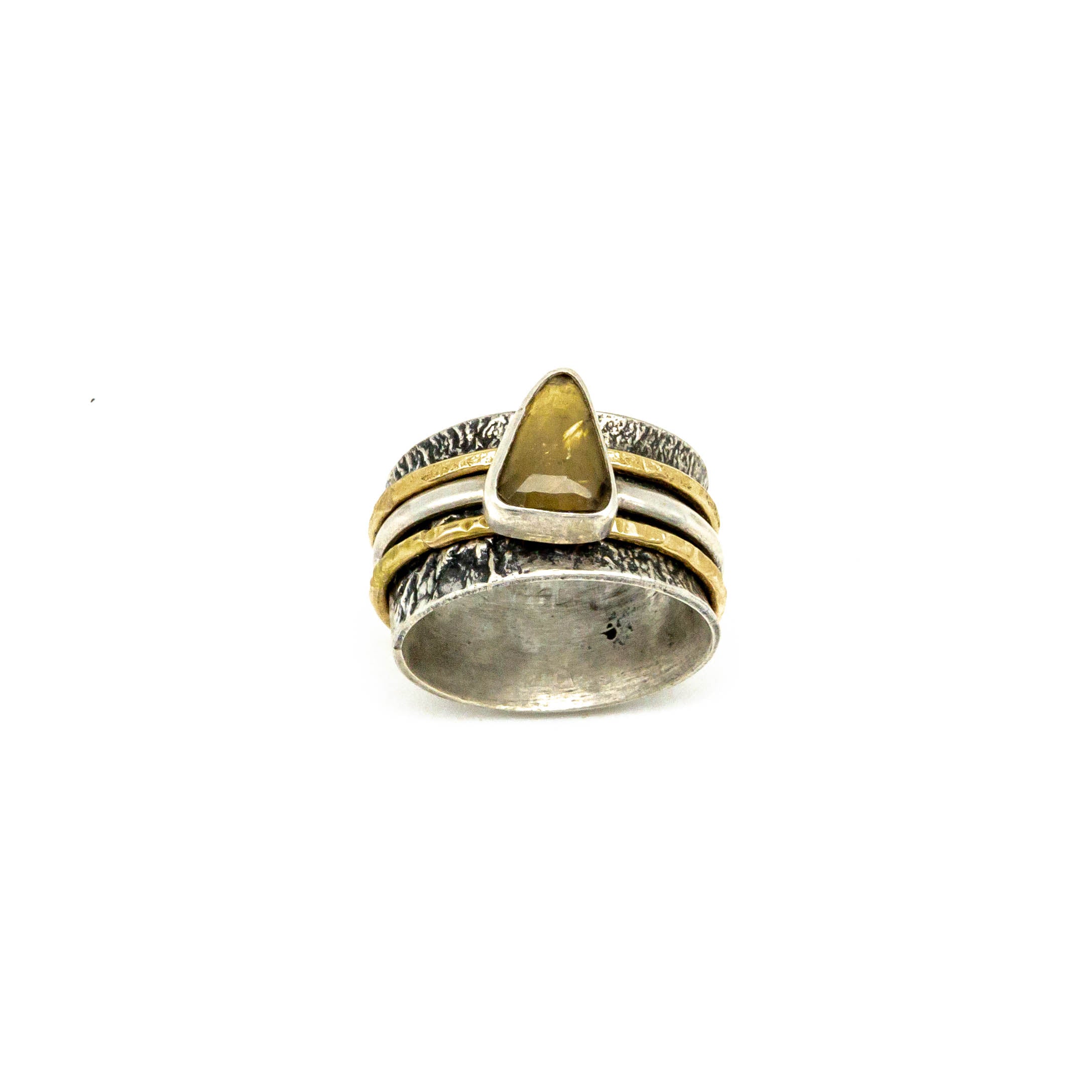 Tourmaline Spinner Ring, Size 8